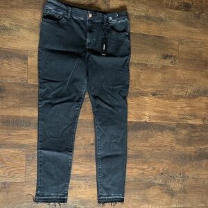 Express Charcoal Flexx Skinny Jeans, size L